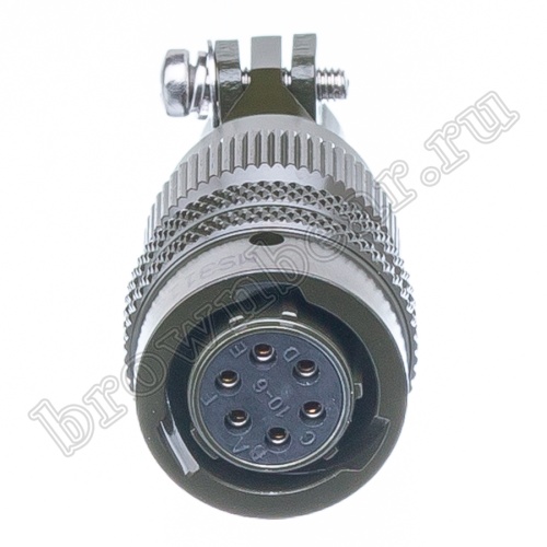 Разъём промышленный байонет MIL-26482 Series I серии HVMS  6 контактов, гнездо на кабель фото 6