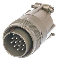Разъём Amphenol серии MS, 14 контактов, вилка на кабель, тип 20, резьбовой MS3106E-20-27P