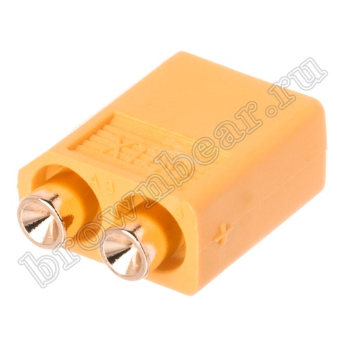 Разъем питания XT60 для АКБ, 2 контакта, штекер на плату XT60PB30-M.G.Y фото 4