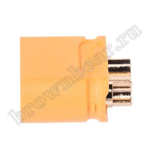 Разъем питания XT60 для АКБ, 2 контакта, штекер на кабель XT60U-M.G.Y фото 2