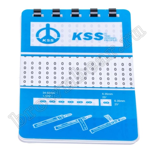 Маркеры самоклеящиеся для проводов, цифры 0-9, блокнот 10 листов фото 6