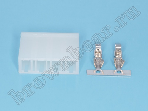 Разъем питания 4 контакта, гнездо на кабель, шаг 5.08 мм MHU-4 фото 5