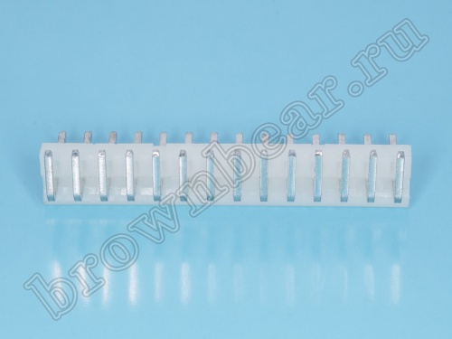 Разъем питания 14 контактов, вилка на плату, прямой угол, шаг 3.96 мм PWL-14R фото 5