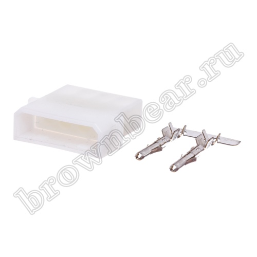 Разъем питания 4 контакта, вилка на кабель, к дисководу, шаг 5.08 мм TH-4M