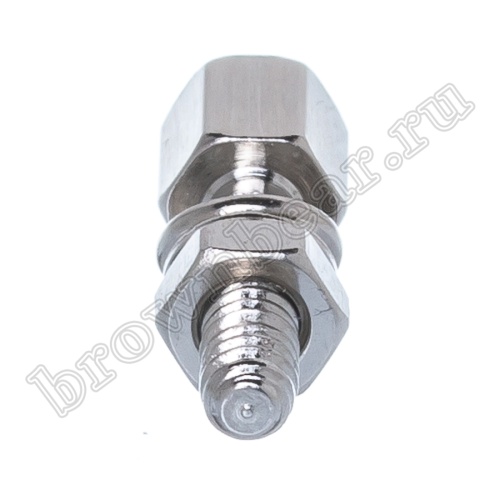 Винт шестигранный L=11мм для разъемов D-SUB, с внутренней резьбой 4-40 UNC, в комплекте гайка-шайба-гровер, упаковка 100шт. SCR-11/CA-0231 фото 2