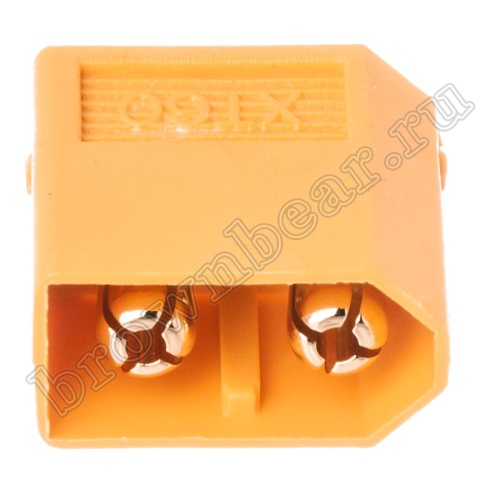 Разъем питания XT60 для АКБ, 2 контакта, штекер на плату XT60PB30-M.G.Y фото 5