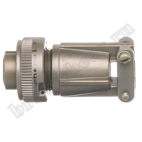 Разъём Amphenol серии MS, 5 контактов, розетка на кабель, тип 14S, резьбовой MS3106E-14S-5S фото 3