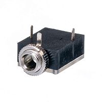 Разъём 3.5мм гнездо mini Jack на приборный блок, стерео, 3 контакта AUB-11