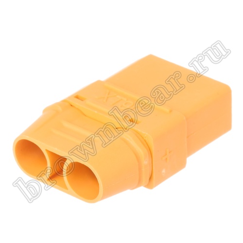 Разъем питания XT90 для АКБ, 2 контакта, розетка на кабель с кожухом XT90H-F.G.Y фото 5