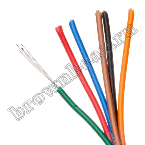 Кабель сигнальный коммуникационный 6 проводов, 26AWG, бухта 50м, неэкранированный, серый - фото 4