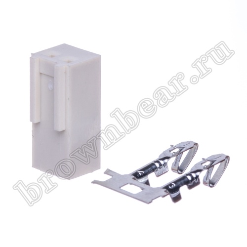 Разъем питания 2 контакта, гнездо на кабель, шаг 2.54 мм HU-2 фото 8