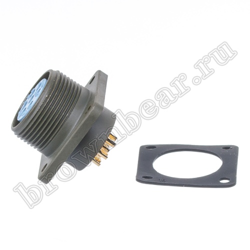 Разъём промышленный круглый MIL-5015 серии MS  7 контактов, гнездо на блок фото 3