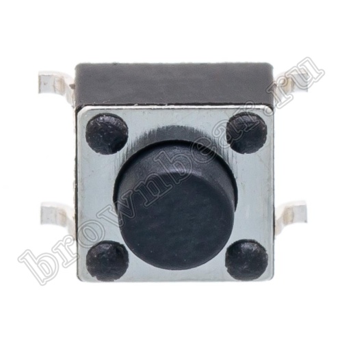 Кнопка тактовая SMD, 6х6 мм, h=5 мм, 4 контакта SWT-34-50 фото 7
