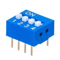 Переключатель Dip-Switch 4 контактных группы, (B001C) SWD1-4