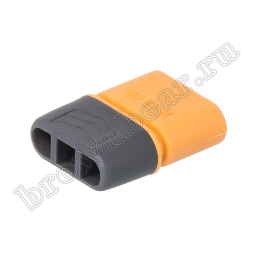 Разъем питания MR30 для АКБ, 3 контакта, штекер на кабель с кожухом MR30-M.G.Y фото 3