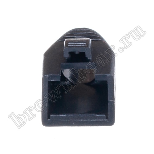 Колпачок изолирующий для разъёма RJ-45 6 категории, черный TPC-6 фото 5