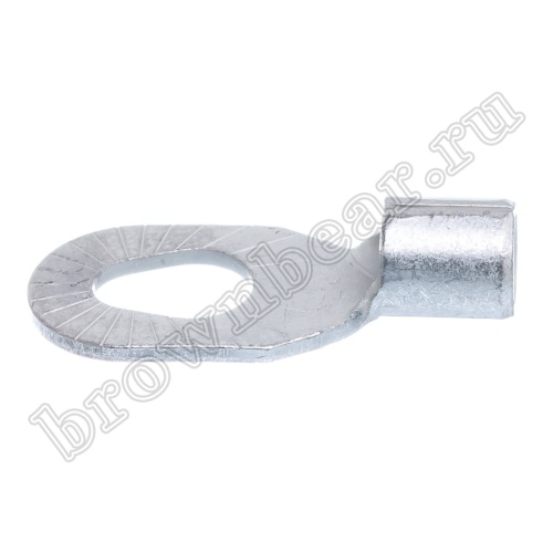 Клемма кольцевая обжимная тип "O" 3.7 - 5.3 мм на провод 4.0 - 6.0 мм², неизолированная, кратно 100шт. TR-5.5-3/5 фото 5