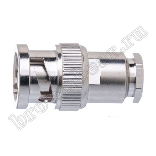 Разъем BNC Amphenol, штекер на кабель RG-58, пайка 112348 фото 5