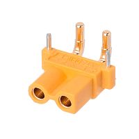 Разъем питания XT30 для АКБ, 2 контакта, розетка на плату угловая XT30PW30-F.G.Y