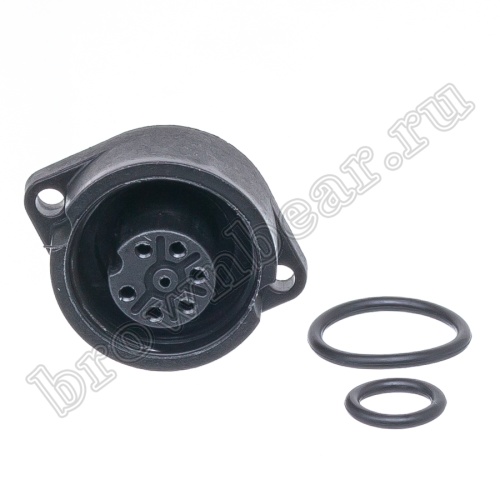 Разъём промышленный круглый серии RD-24 7 контактов, гнездо на блок фото 2