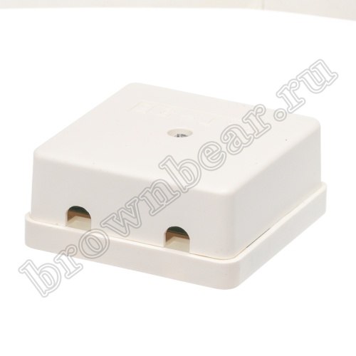 Розетка компьютерная накладная двойная RJ-45 категория 5е,  тип 110,  белая  фото 4