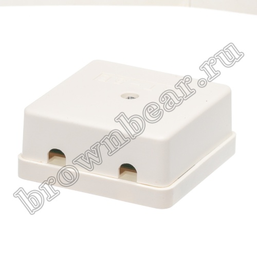 Розетка компьютерная накладная двойная RJ-45 категория 5е,  тип 110,  белая  фото 4