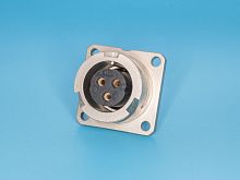 Разъем Amphenol серии 97B, ACA-B, 3 контакта, розетка на блок, тип 14S, байонет 97B3102E-14S-7S(A23)