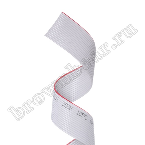 Кабель плоский, шлейф 16 проводников, шаг 1.27 мм