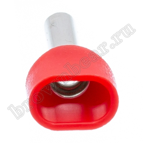 Кабельный наконечник штыревой втулочный изолированный НШВИ2 8 мм, под опрессовку на провод 1.0 мм², упаковка 100шт. TIC2-1.0-8 фото 4