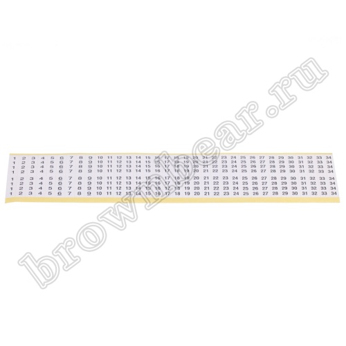 Маркер самоклеящийся цифры 1-34, 1 лист фото 2