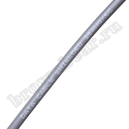 Кабель сигнальный коммуникационный 6 проводов, 26AWG, бухта 50м, экранированный, серый SIN YU фото 3