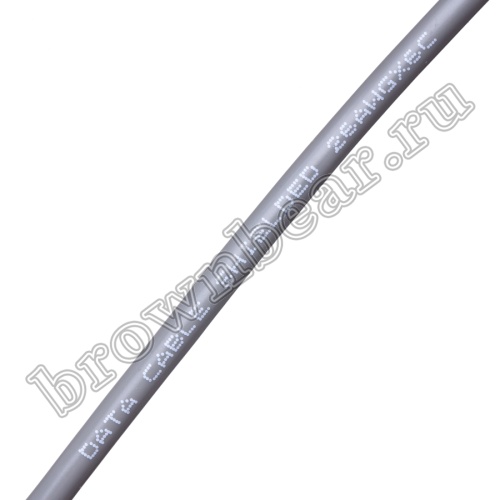 Кабель сигнальный коммуникационный 6 проводов, 26AWG, бухта 50м, экранированный, серый SIN YU фото 3