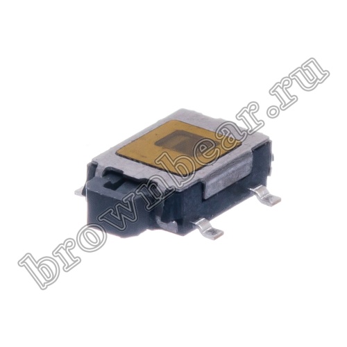 Кнопка тактовая SMD угловая, 6x4 мм, h=7.5 мм, 4 контакта SWT-36