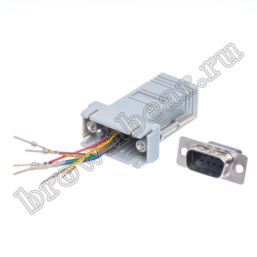 Переходник D-SUB 9 вилка - RJ45 гнездо GC-9MT8 фото 7