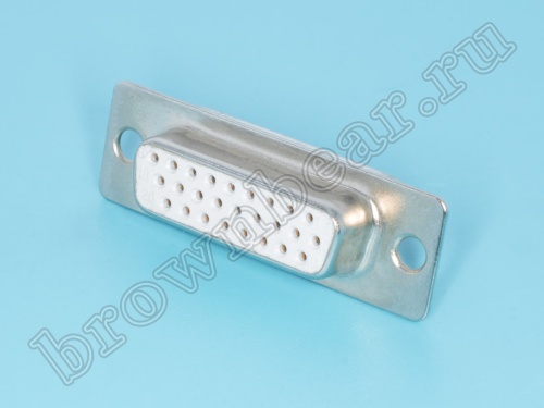 Разъем D-SUB  26 контактов высокой плотности, гнездо на плату, вертикальный DHB-26F