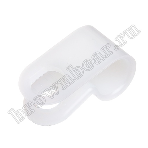 Скоба нейлоновая крепежная для кабеля, d 6.4 мм,  уп.100 шт. CCUC-1 фото 2