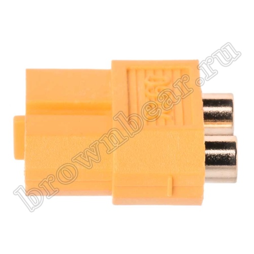 Разъем питания XT60 для АКБ, 2 контакта, розетка на плату XT60PB30-F.G.Y фото 2