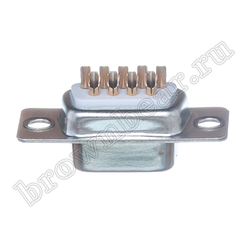 Разъем D-SUB 9 контактов, гнездо на кабель, пайка, тип 2 DB-9F фото 5