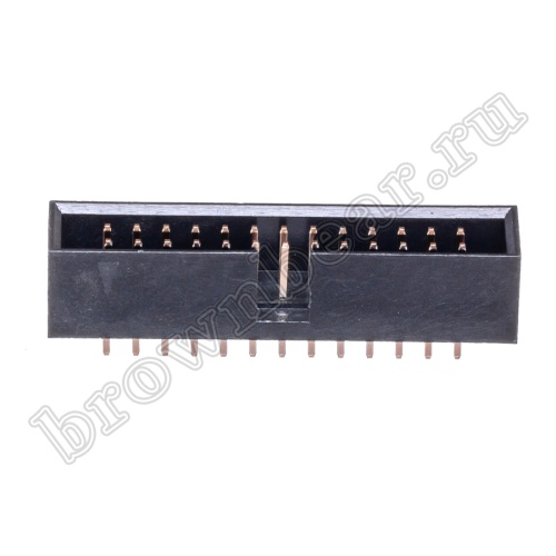 Разъем IDC 2х13 вилка на плату, шаг 2.54мм BH-26 фото 5