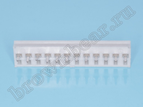 Разъем питания AT 12 контактов, вилка на материнскую плату, шаг 3.96 мм HPB-12M фото 5