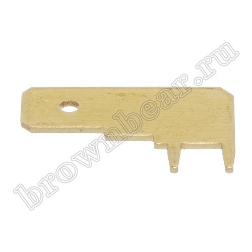 Клемма плоская 6.3 мм, вилка на плату угловая, кратно 100шт., РП-П TA-MR2 фото 5