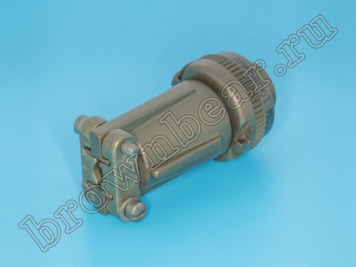 Разъём Amphenol серии MS, 2 контакта, вилка на кабель, тип 12S, резьбовой MS3106E-12S-3P фото 3
