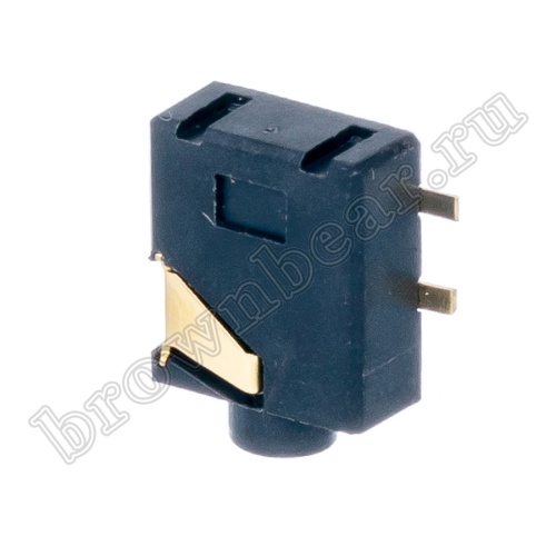 Разъём 2.5мм гнездо mini Jack на плату, поверхностный монтаж, стерео, 5 контактов AUB-35/2 фото 7