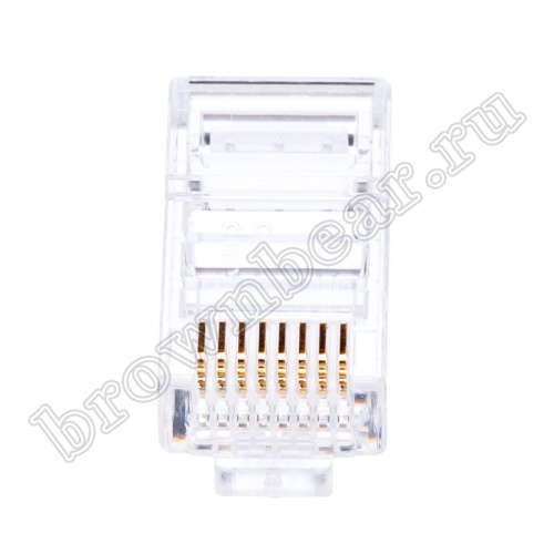 Разъём RJ-45 8P8C, для плоского кабеля, 3 зубца, тип Х TP-8P8C-S3 фото 7