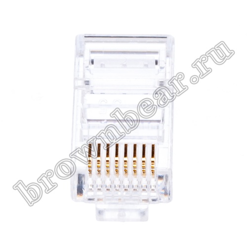 Разъём RJ-45 8P8C, для плоского кабеля, 3 зубца, тип Х TP-8P8C-S3 фото 7