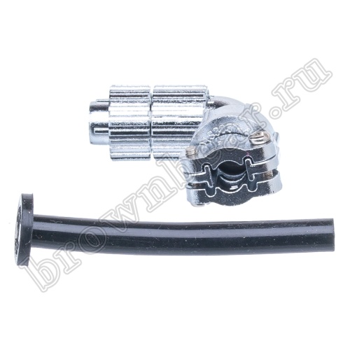 Разъём М14 2 контакта вилка на кабель, прямой угол фото 2