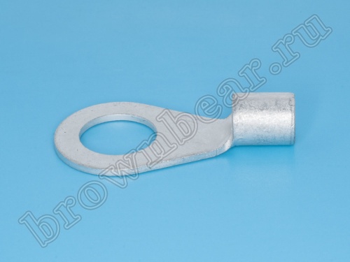 Клемма кольцевая обжимная тип "O" 13.0 мм на провод 14.0 мм², неизолированная TR-14-13 фото 2