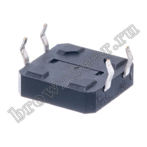 Кнопка тактовая 12x12 мм, h=4.3 мм, 4 контакта SWT-5 фото 2