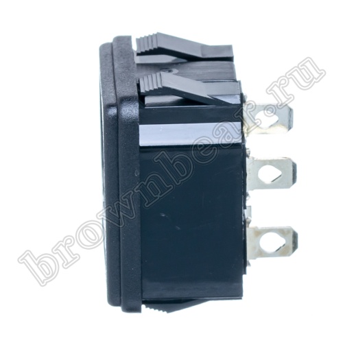 Разъем питания IEC C14, вилка на блок,  с держателем предохранителя 5х20мм, крепление защёлка, 10A фото 3