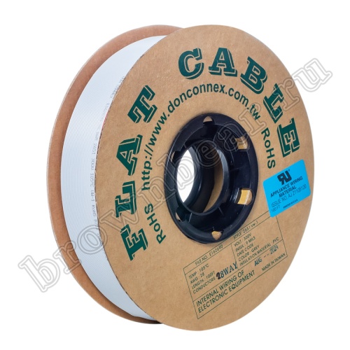 Кабель плоский, шлейф 28 проводников, шаг 1.27 мм фото 2